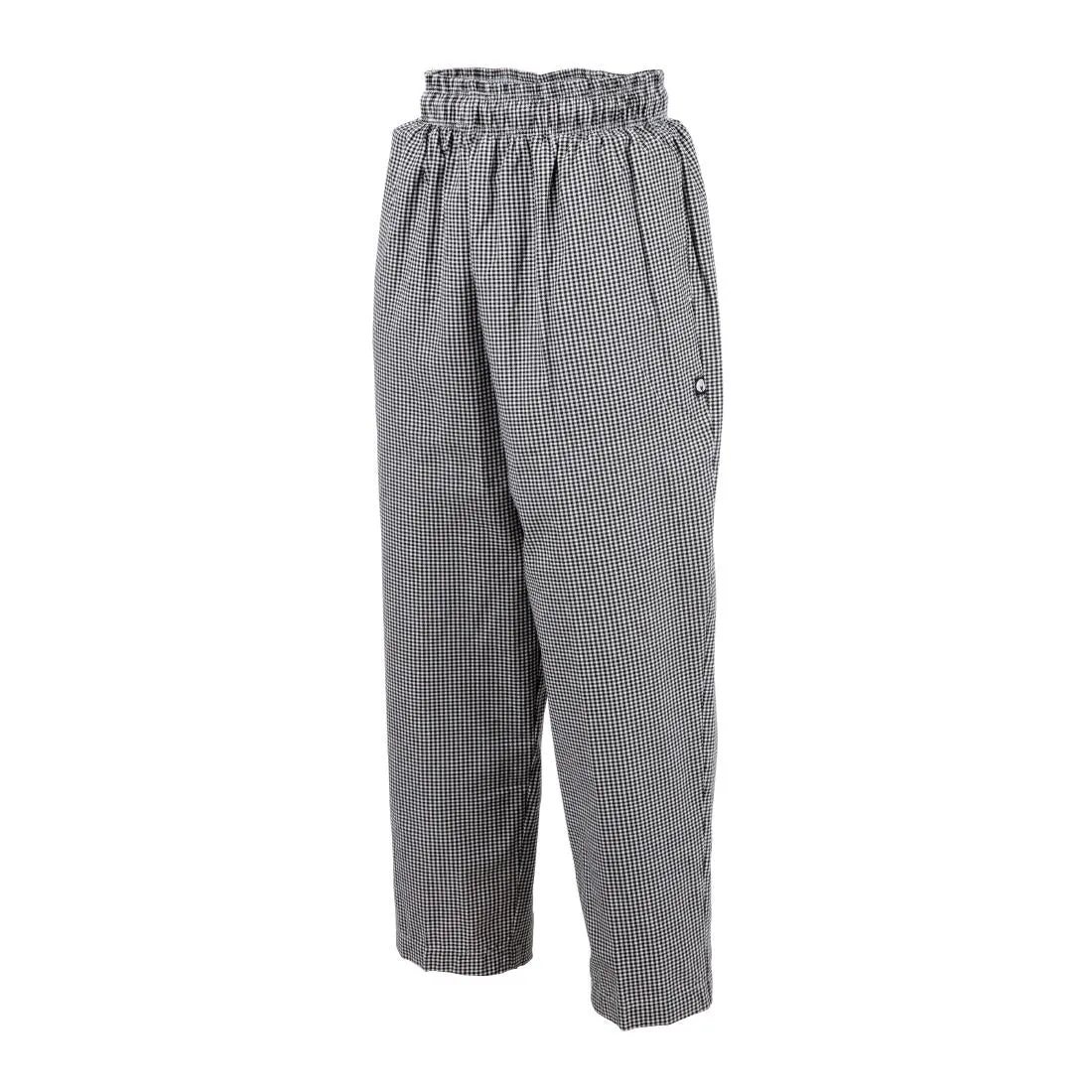 A026-XXL Chef Works Essential Baggy Pants Small Black Check