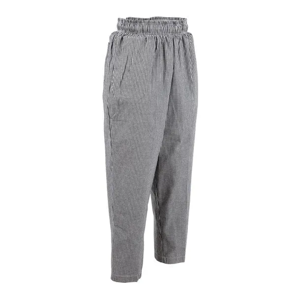 A026-XXL Chef Works Essential Baggy Pants Small Black Check