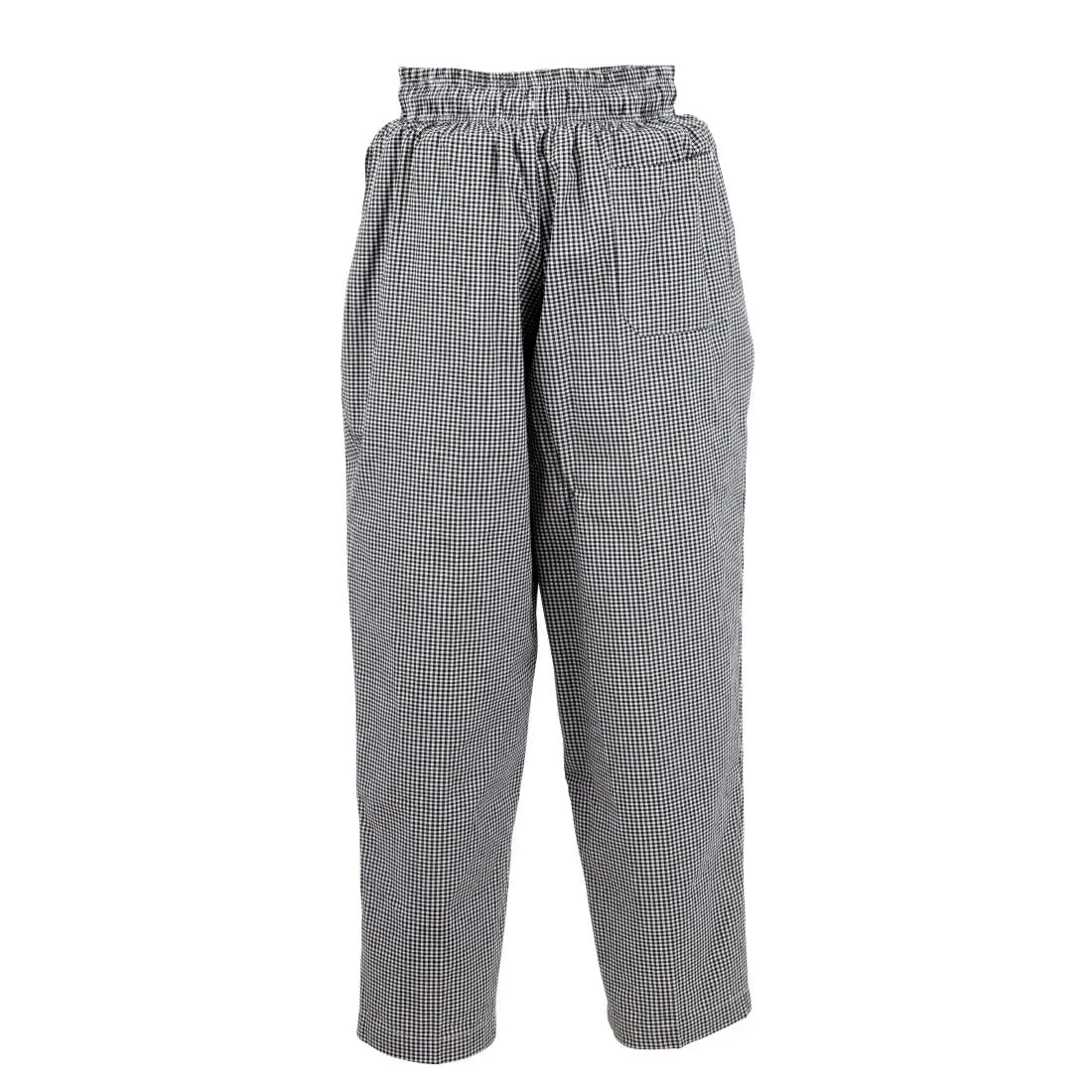 A026-XXL Chef Works Essential Baggy Pants Small Black Check