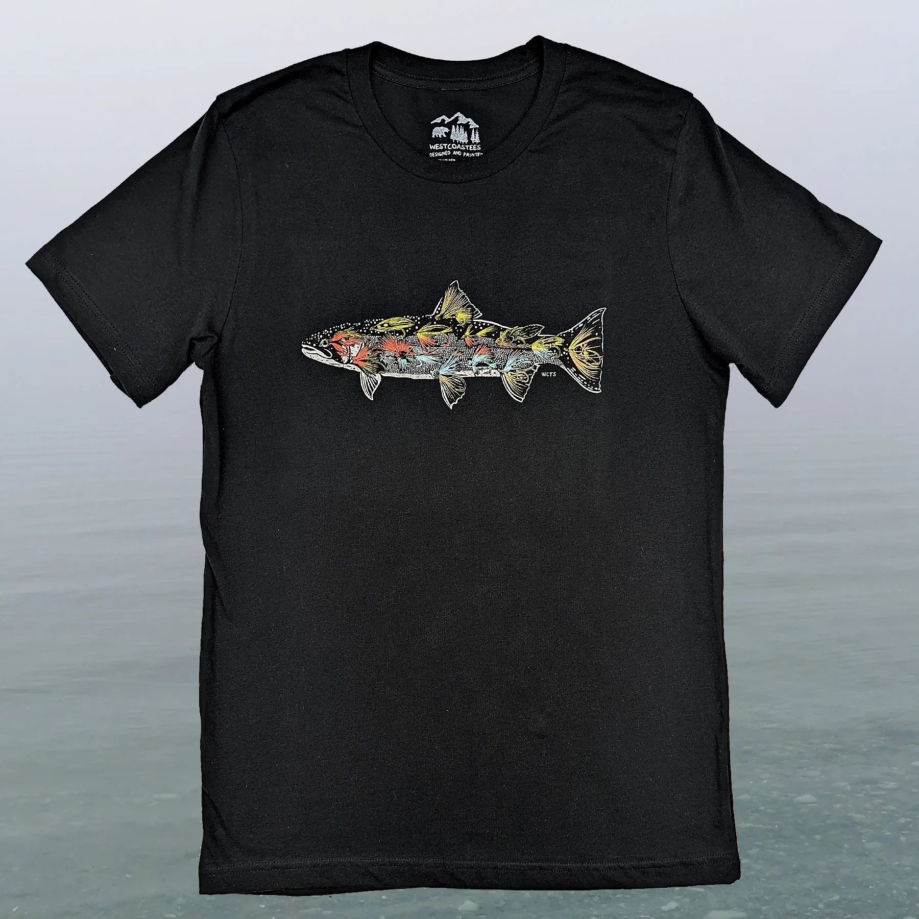 Adult Unisex Fly Fish Graphic Tee