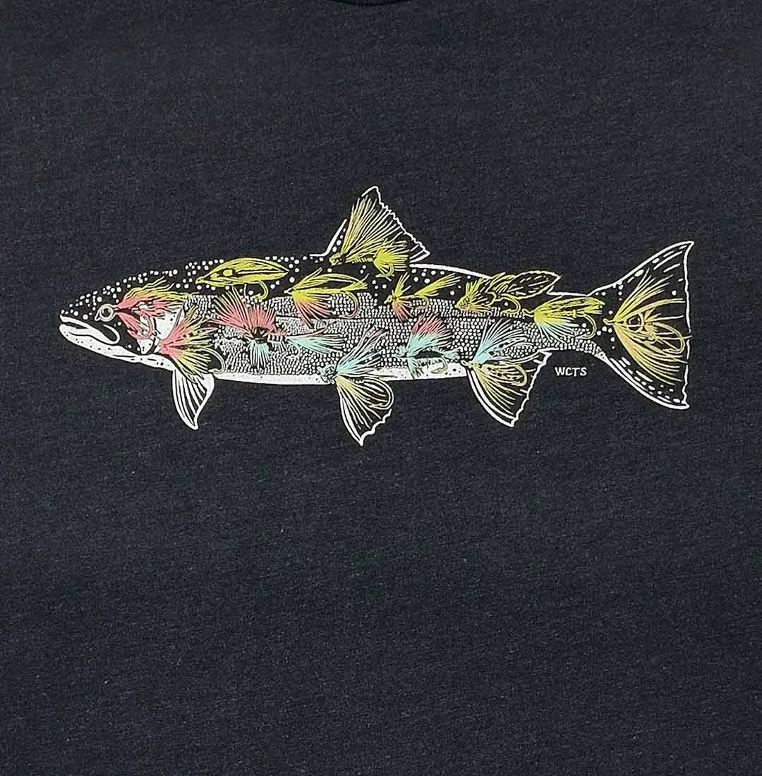 Adult Unisex Fly Fish Graphic Tee