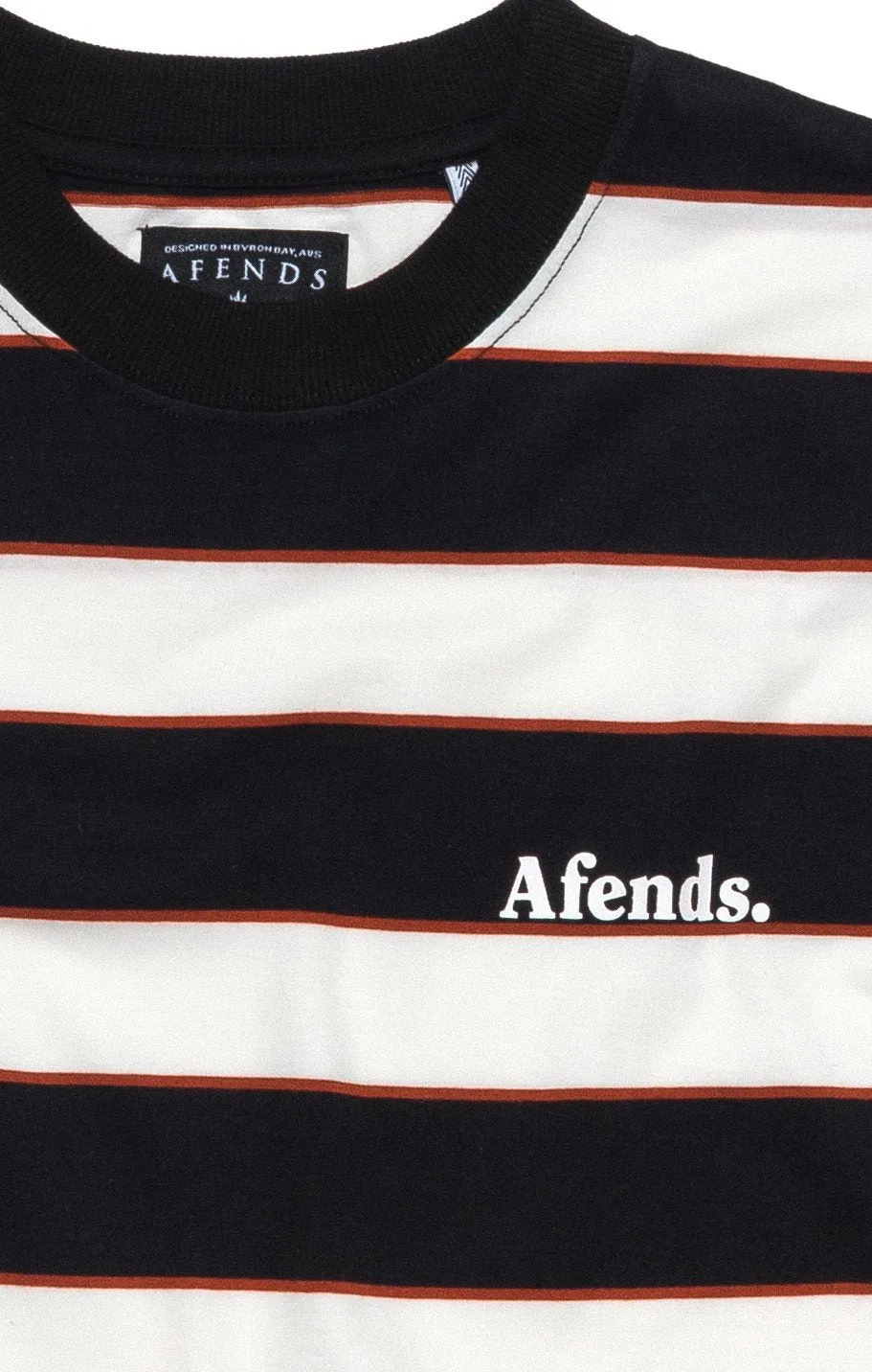 Afends Mens Reds - Retro Fit Yarn Dyed Stripe