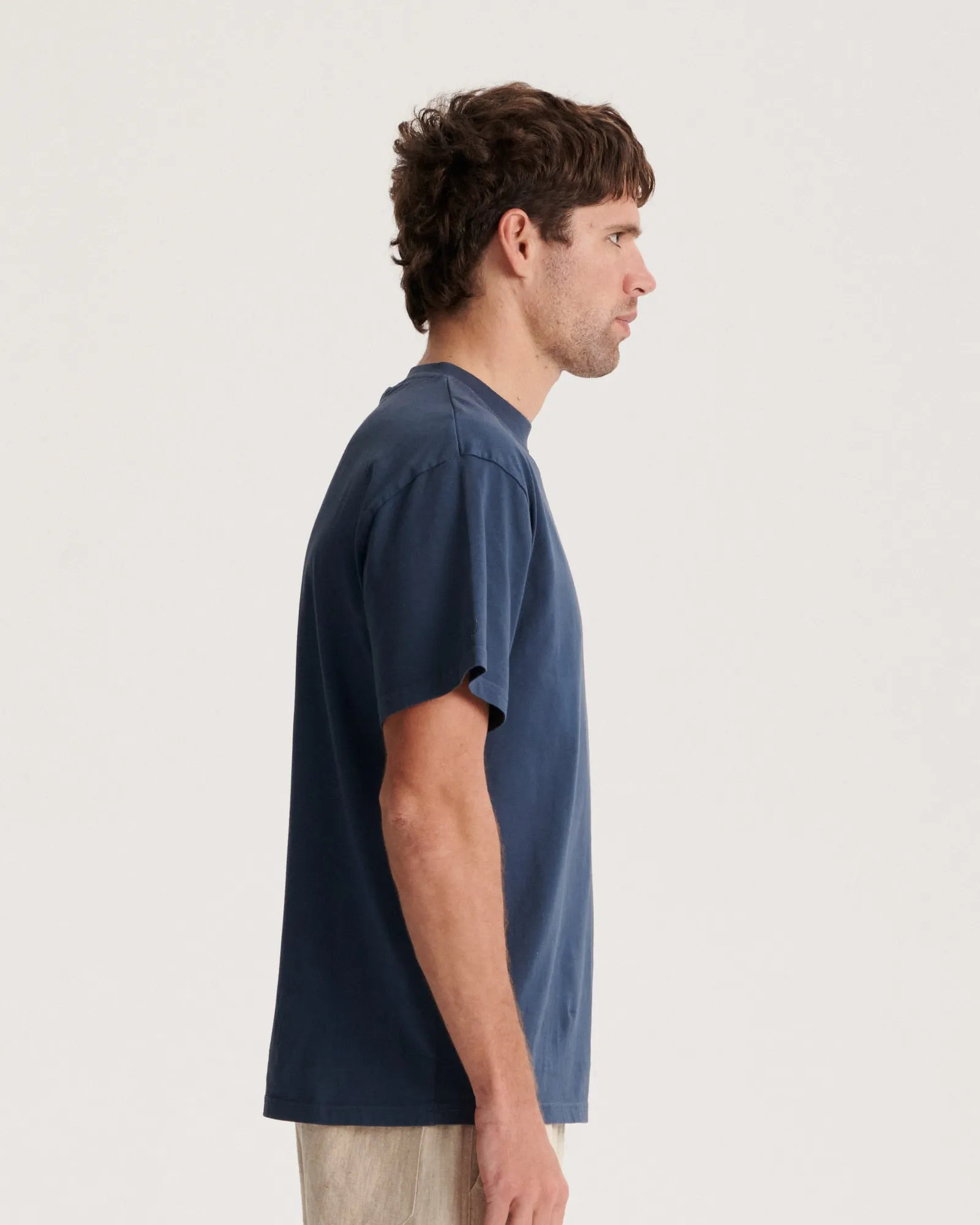 Band Tee  - Worker Blue