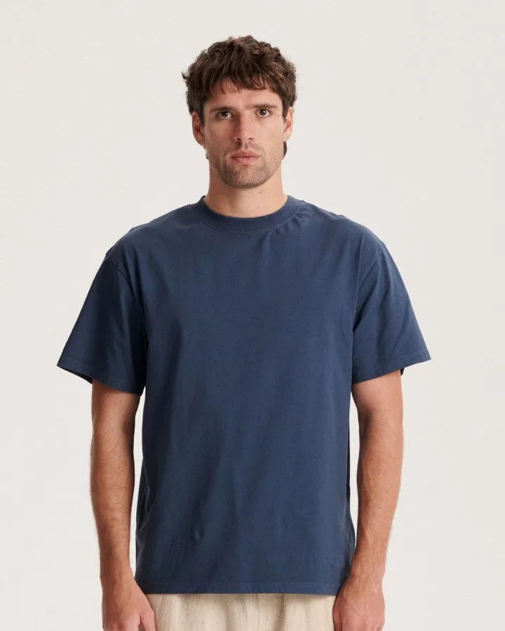 Band Tee  - Worker Blue