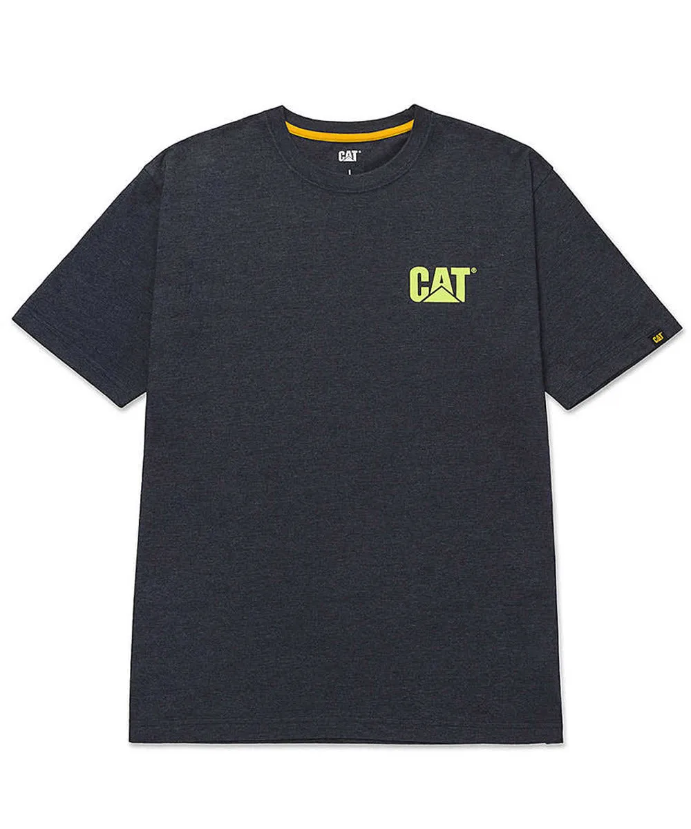 Caterpillar Short Sleeve Trademark T-shirt - Navy Heather