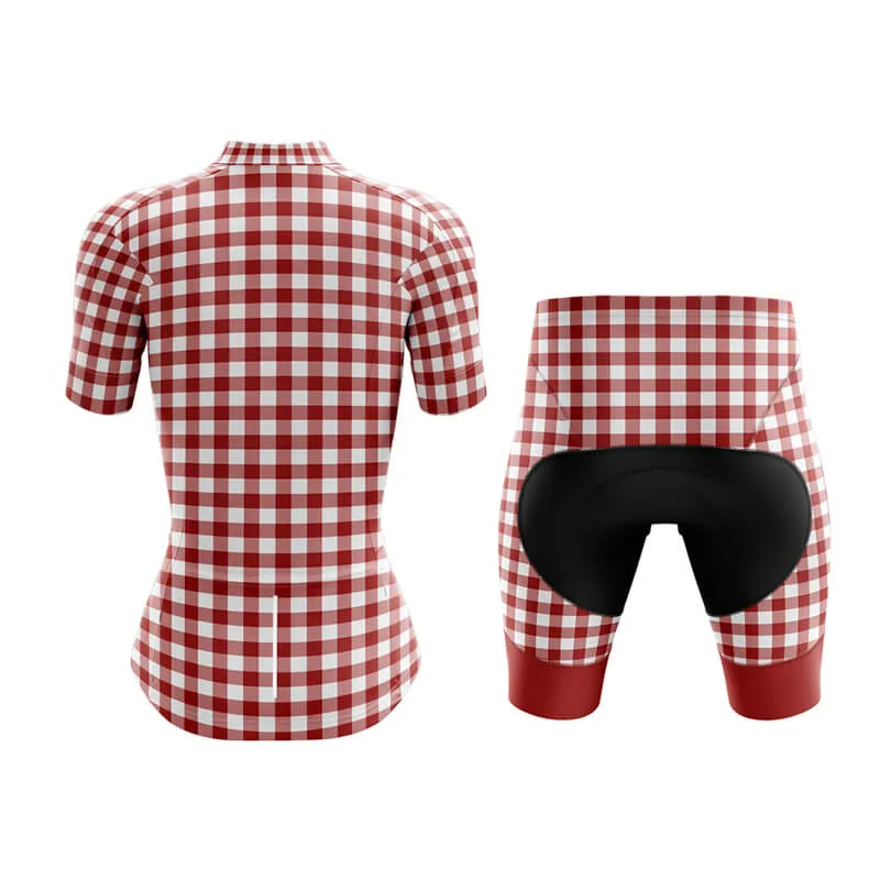 Checkered (Red) Club Cycling Kit