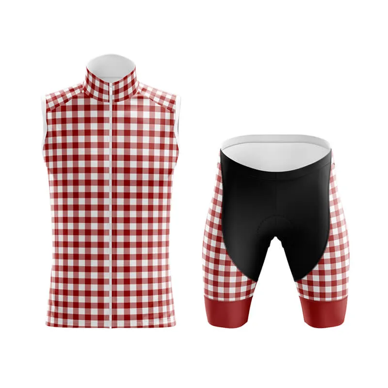 Checkered (Red) Club Cycling Kit