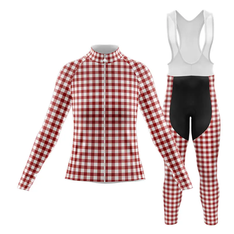 Checkered (Red) Club Cycling Kit