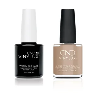 CND - Vinylux Topcoat & Wrapped In Linen 0.5 oz - #384