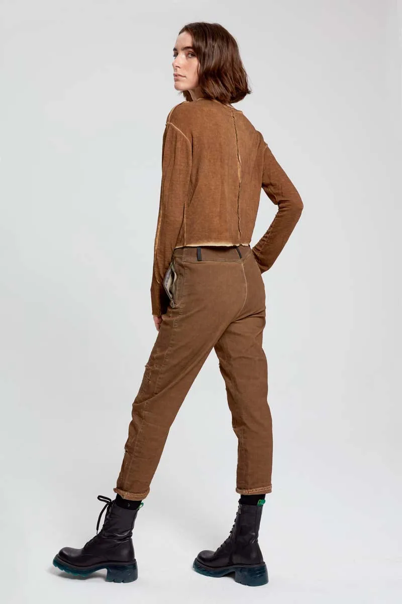 Colored Denim Trousers - Original Terra Brown