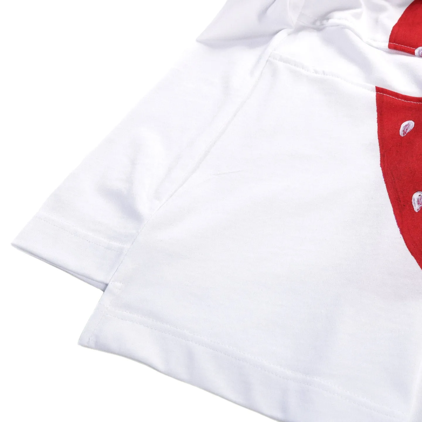 COMME DES GARCONS SHIRT T003 BRETT WESTFALL STRAWBERRY T-SHIRT WHITE