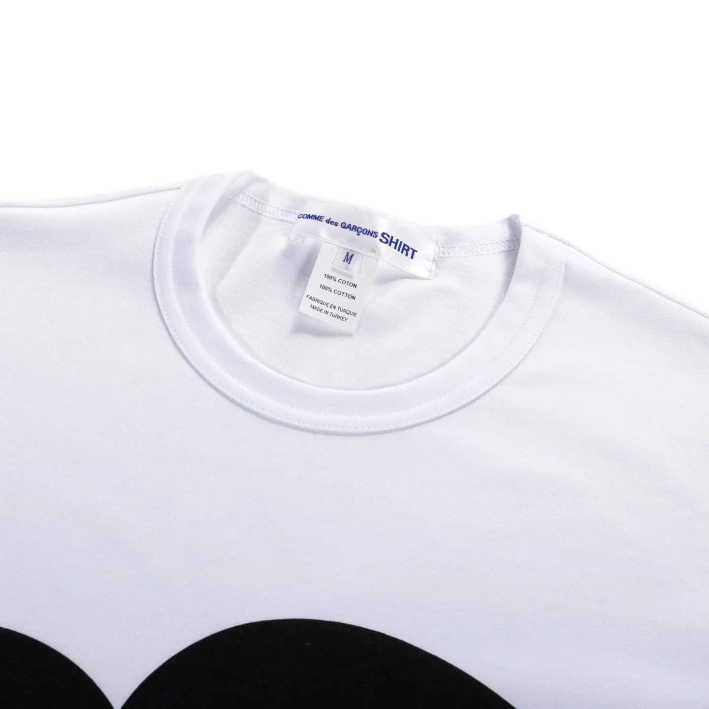 COMME DES GARCONS SHIRT T005 FLOWER PRINT T-SHIRT WHITE