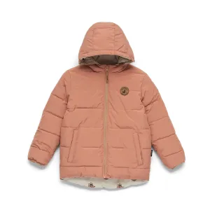 CRYWOLF REVERSIBLE ECO PUFFER TERRACOTTA WOLF