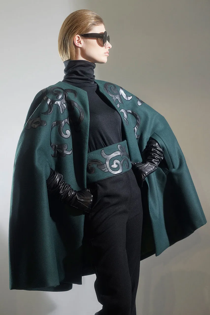 Felt Embroidered Cape