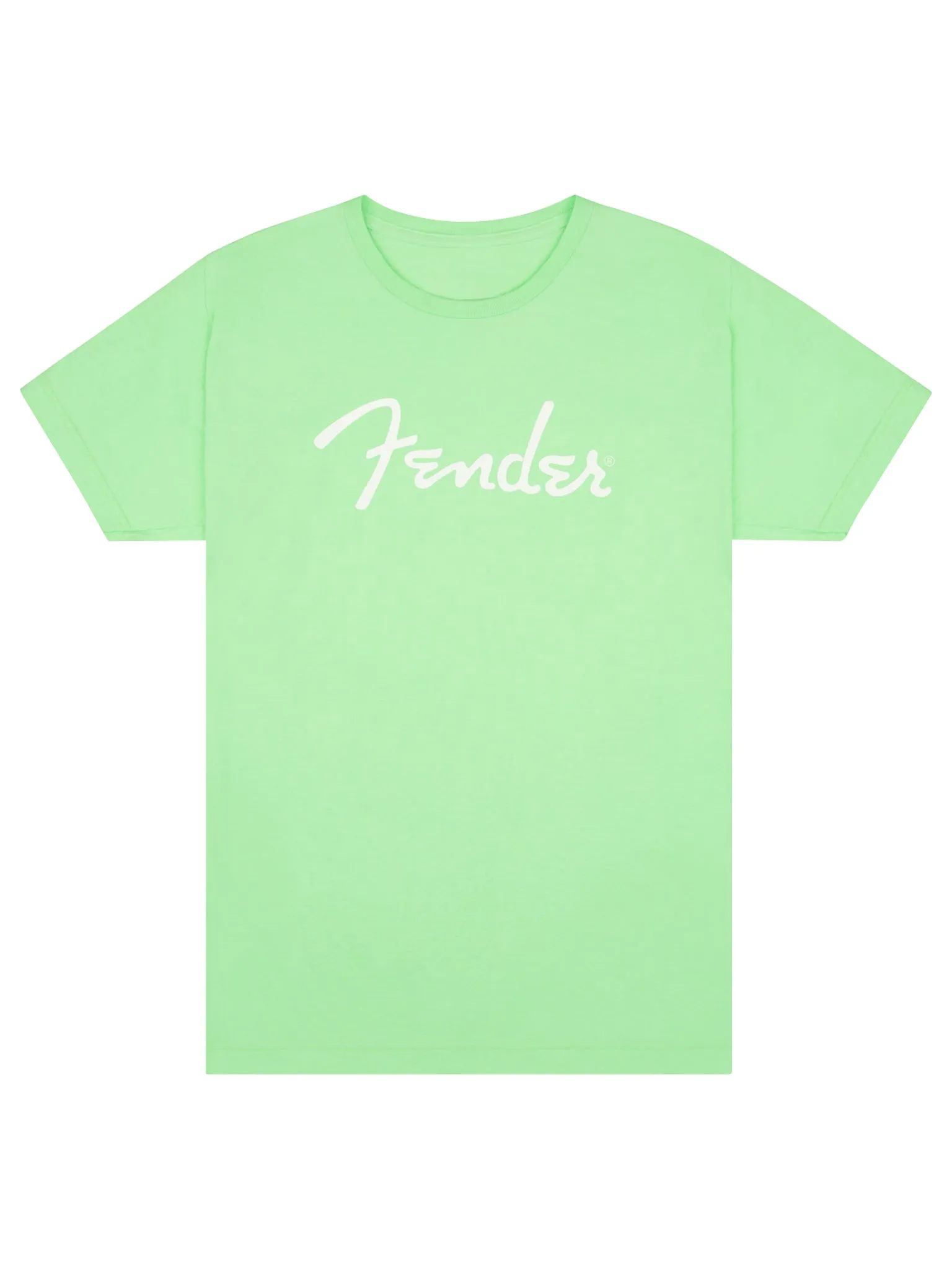 Fender Spaghetti Logo T-Shirt, Surf Green, Medium