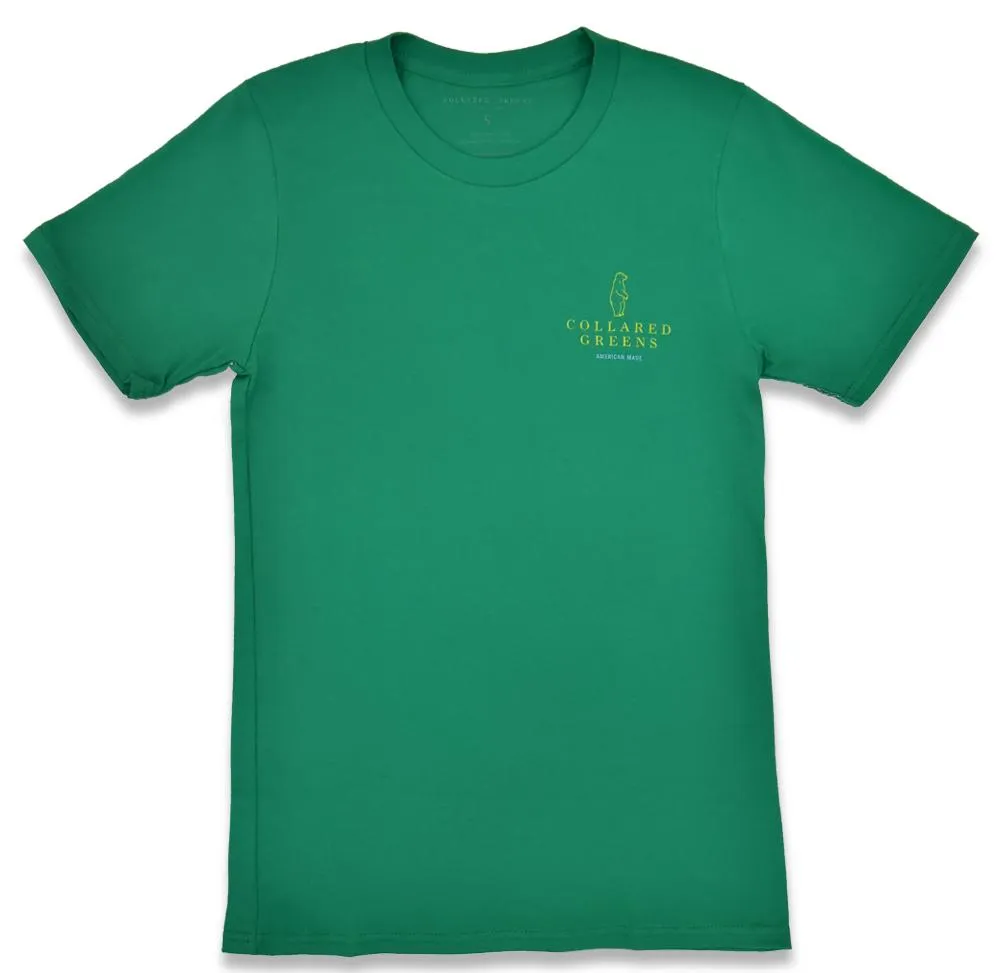 Good Boy: Yellow Lab: Short Sleeve T-Shirt - Kelly Green