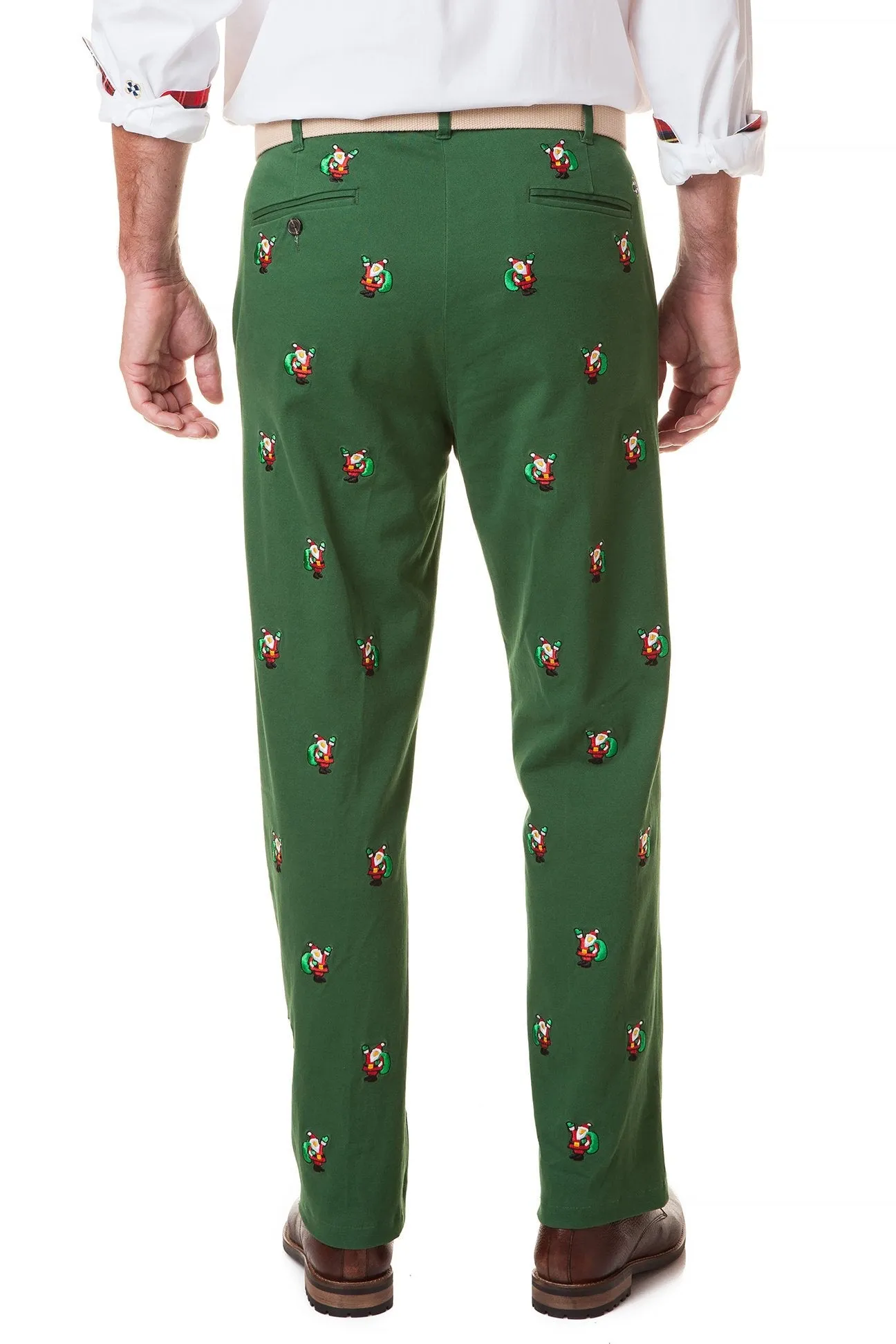 Harbor Pant Stretch Twill Hunter with Santa