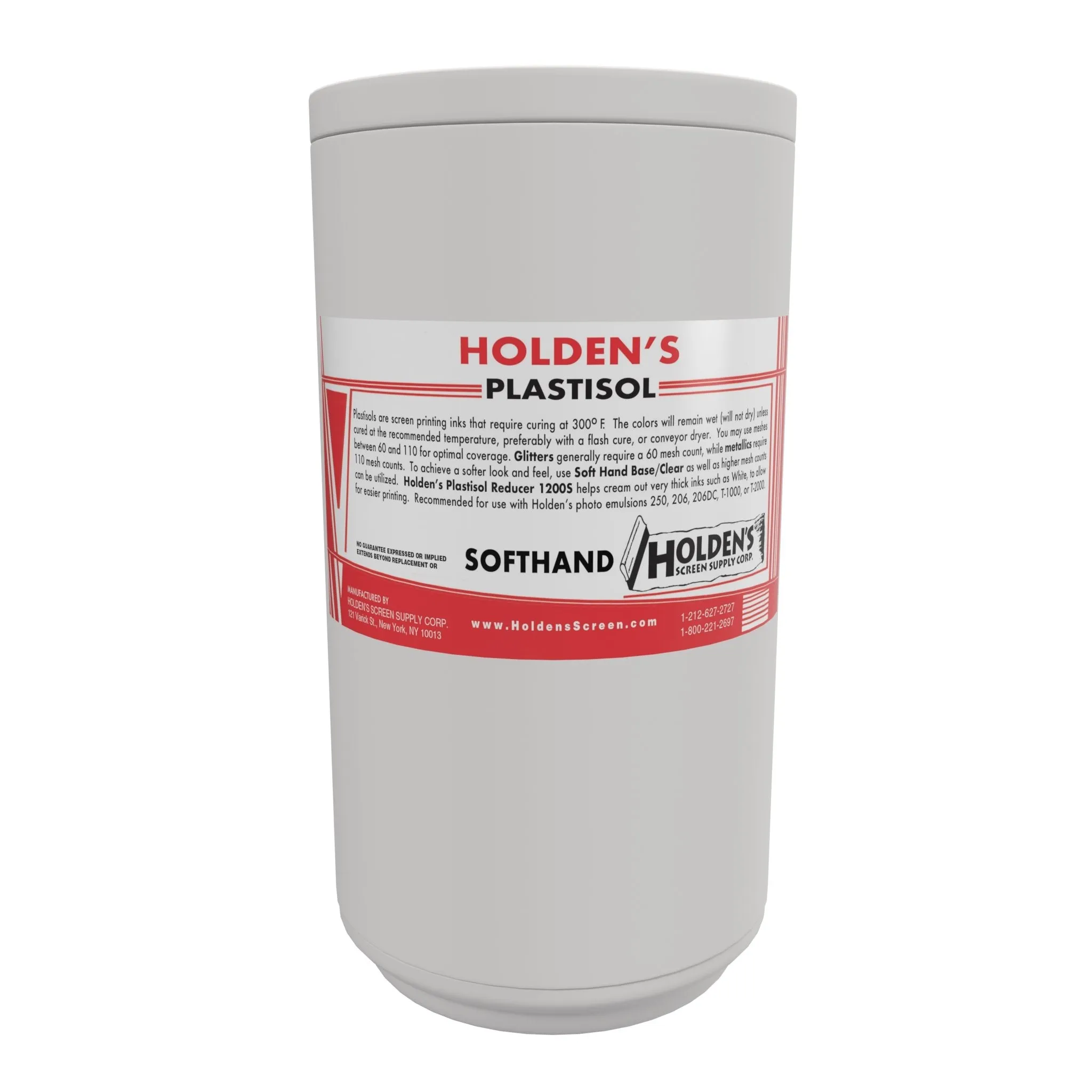 Holden's Screen Supply Plastisol Ink Soft Hand Base | Plastisol Extender for Screen Printing | Reduces Opacity & Ideal for Foil Heat Press