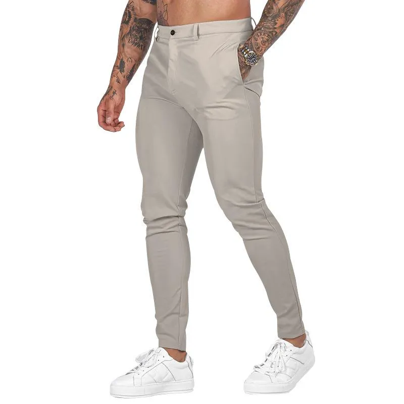 Men's Slim Fit Trousers Straight Casual Pants 29710339L