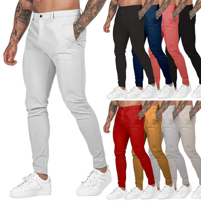 Men's Slim Fit Trousers Straight Casual Pants 29710339L