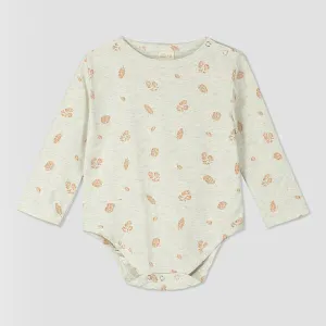 Morgan onesie/T shirt in oatmeal pinecone print