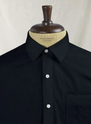 Navy Stretch Poplene Shirt