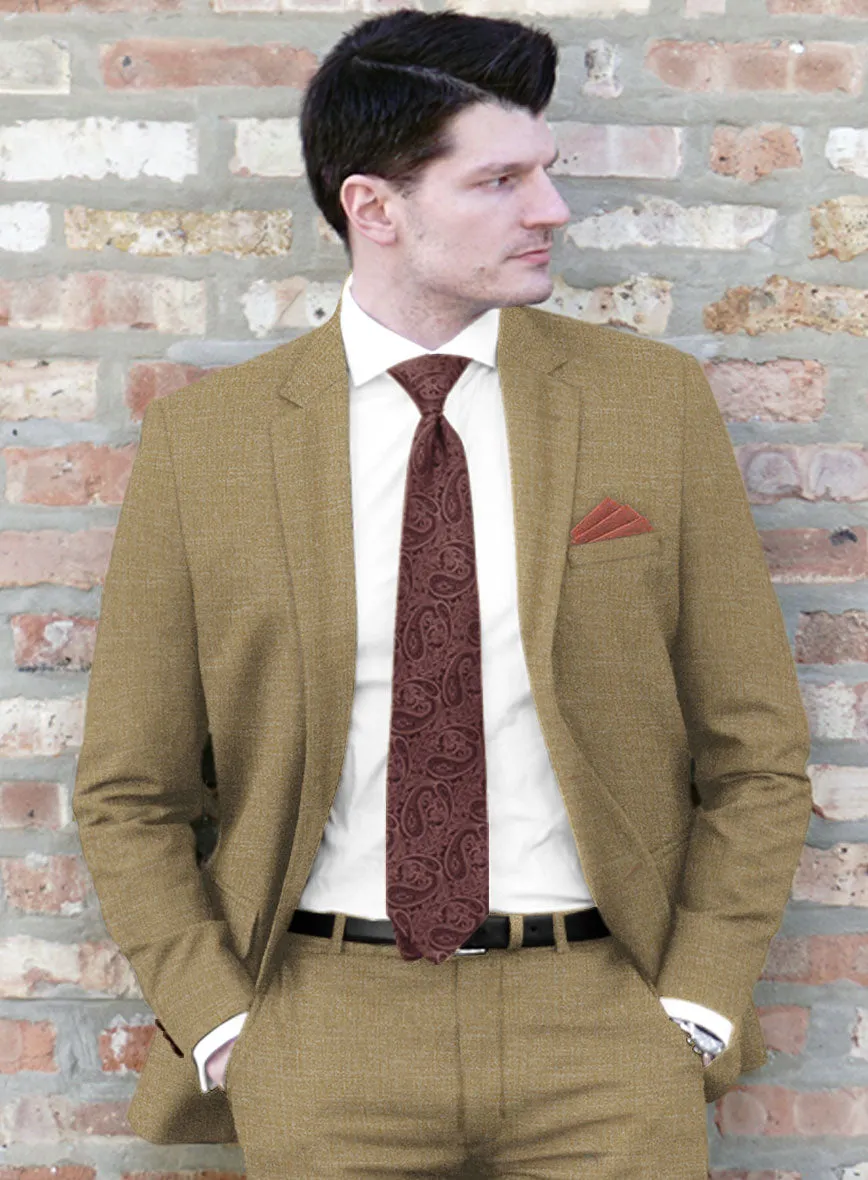 Noble Maple Khaki Wool Silk Linen Jacket