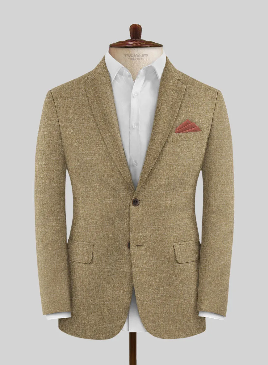 Noble Maple Khaki Wool Silk Linen Jacket