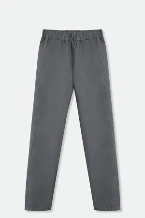 PERRYN PANT IN TECHNICAL COTTON STRETCH IN NAVY GREY