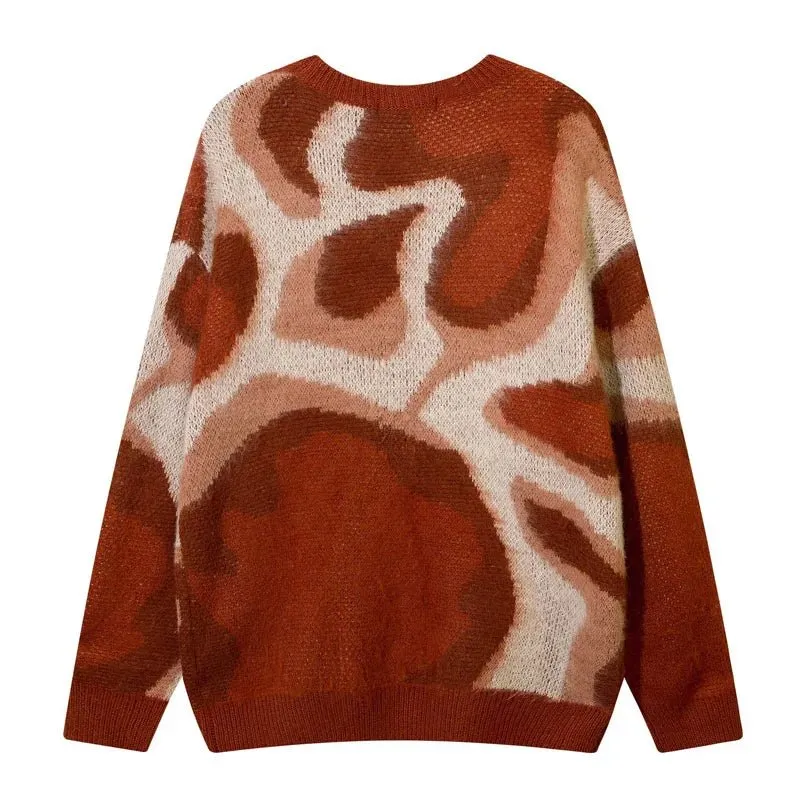 Pre Order:  Drip Art Loose Knitted Sweater