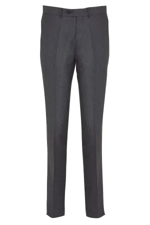 Slim Fit Gray Houndstooth Side Pocket Low Waist Dress Pants