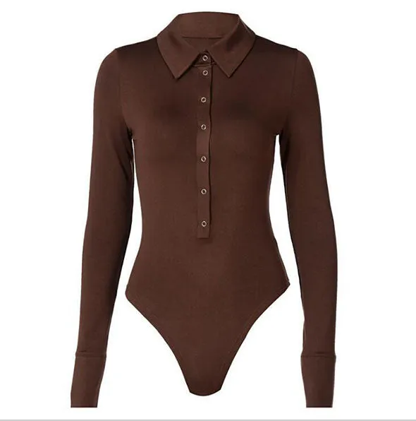 Snap Ribbed High Leg Long Sleeve Bodysuit