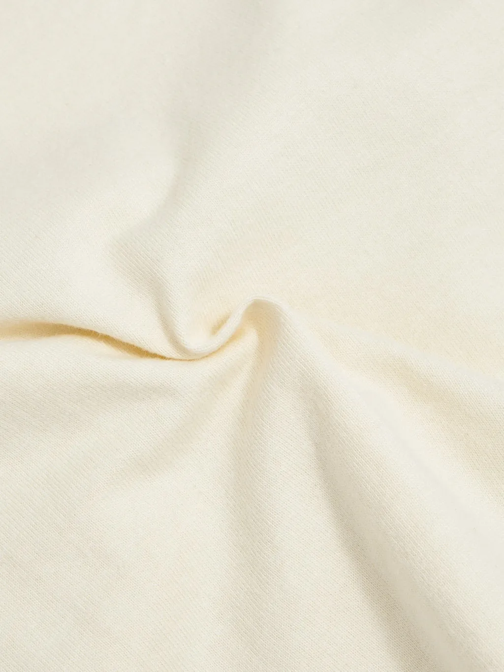 The Flat Head Loopwheeled Heavyweight Plain T-Shirt Ivory