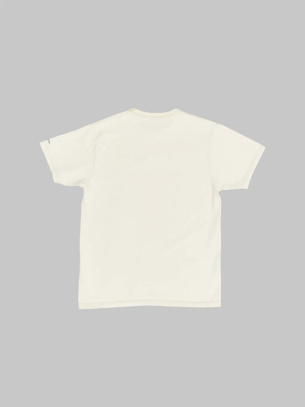 The Flat Head Loopwheeled Heavyweight Plain T-Shirt Ivory