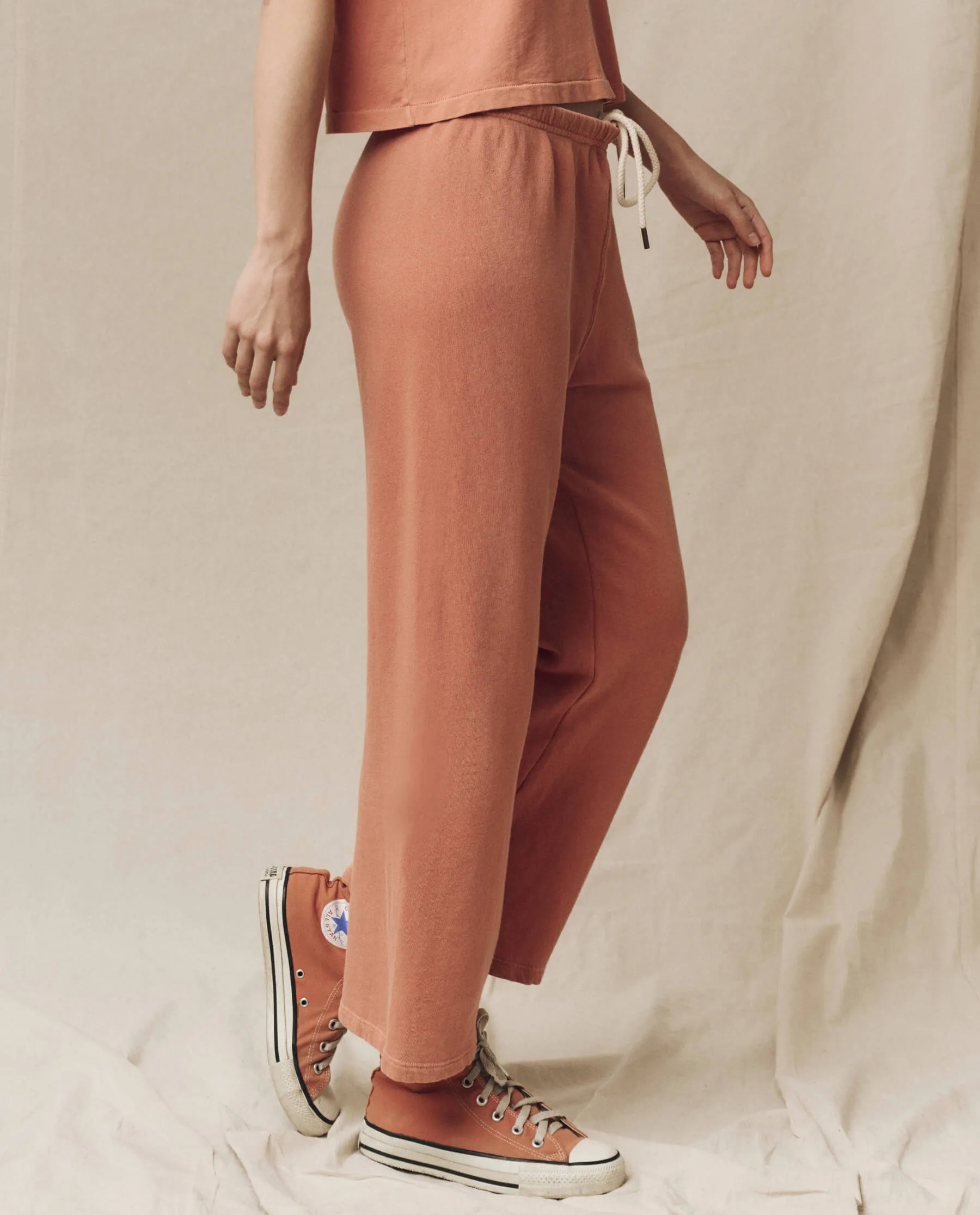 The Lap Sweatpant. Solid -- Sun Dried Orange