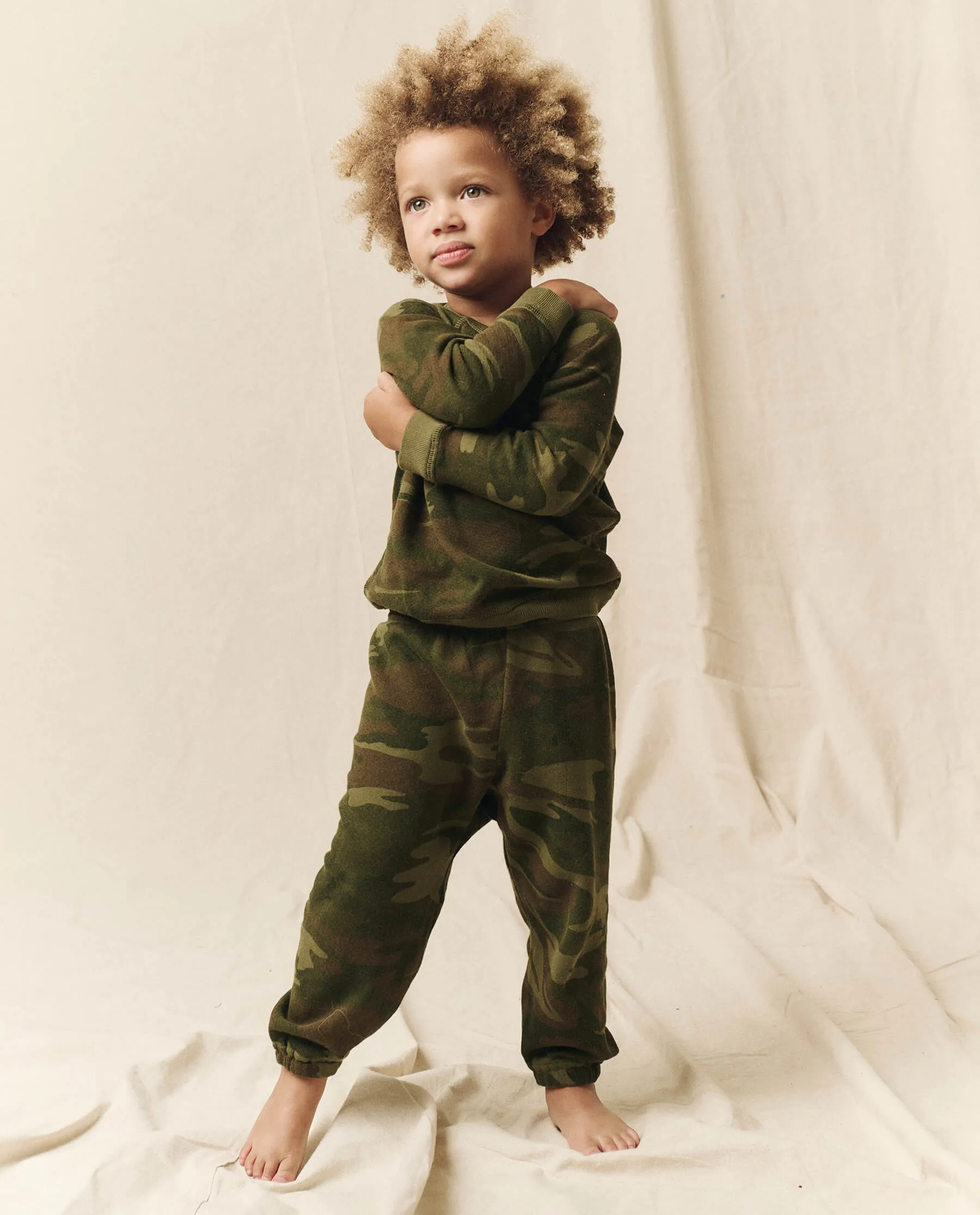 The Little Stadium Sweatpant. Novelty -- Deep Woods Camo