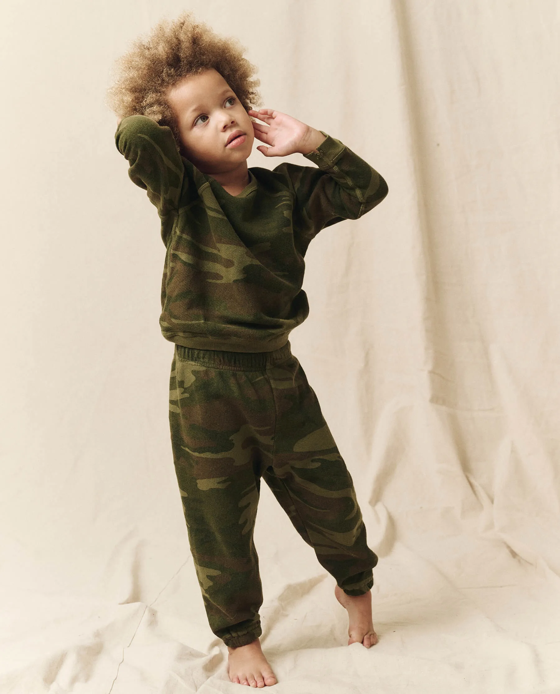 The Little Stadium Sweatpant. Novelty -- Deep Woods Camo