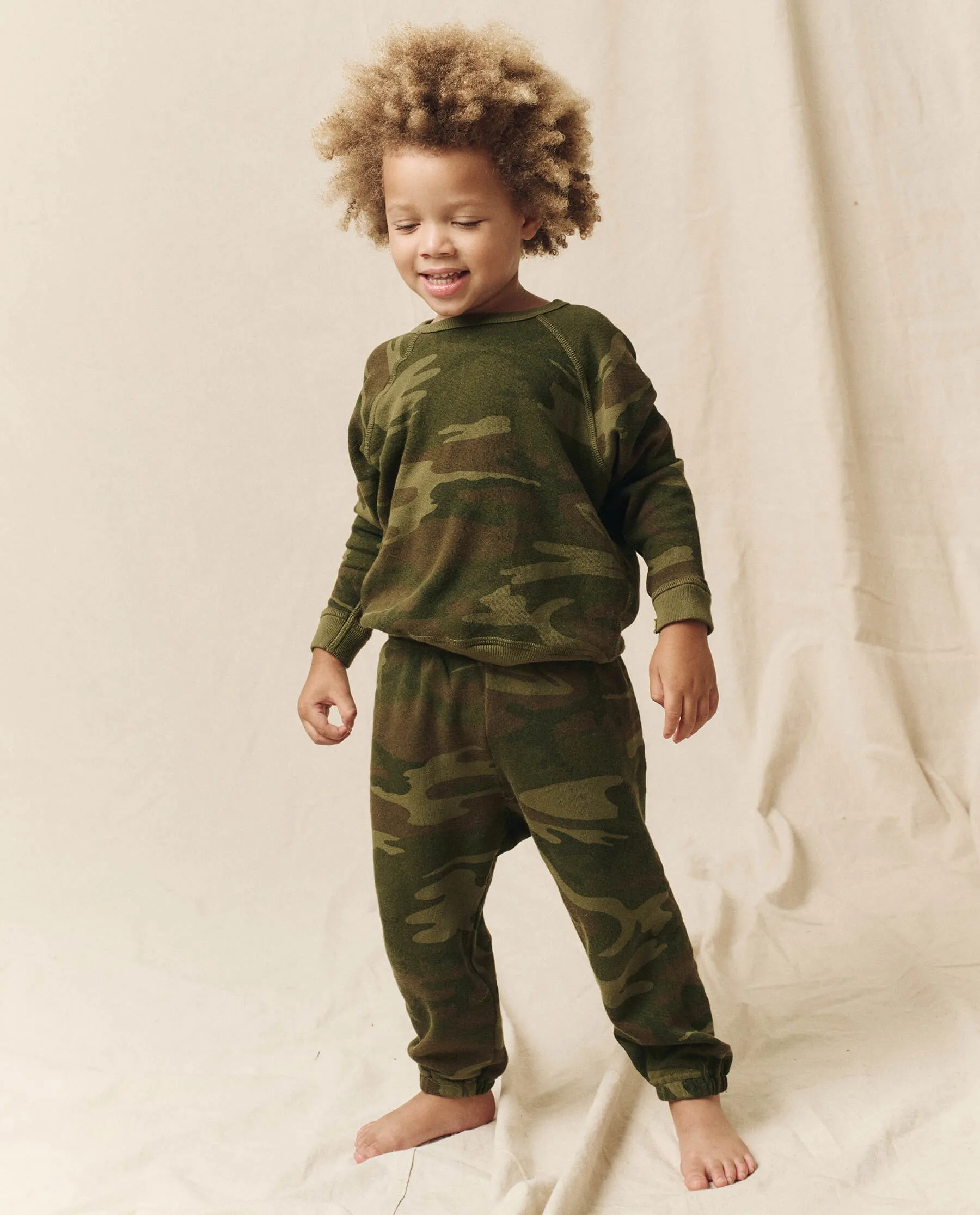 The Little Stadium Sweatpant. Novelty -- Deep Woods Camo