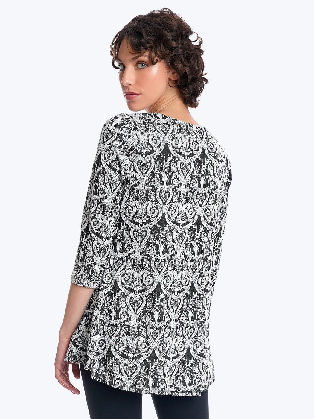 Tianello Tixati Knit Jersey Jacquard Leyton Tunic