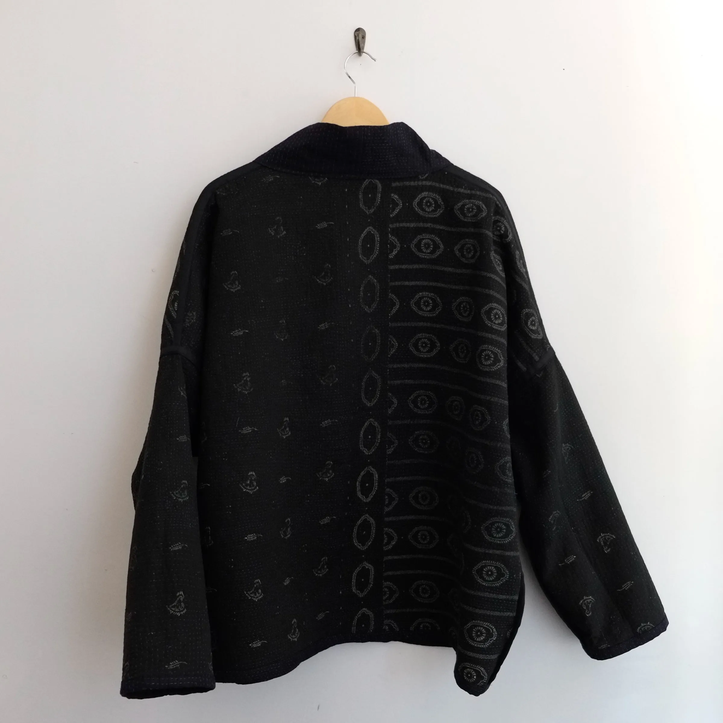 XL Black with Blue Stitching Anoushka Jacket LM155