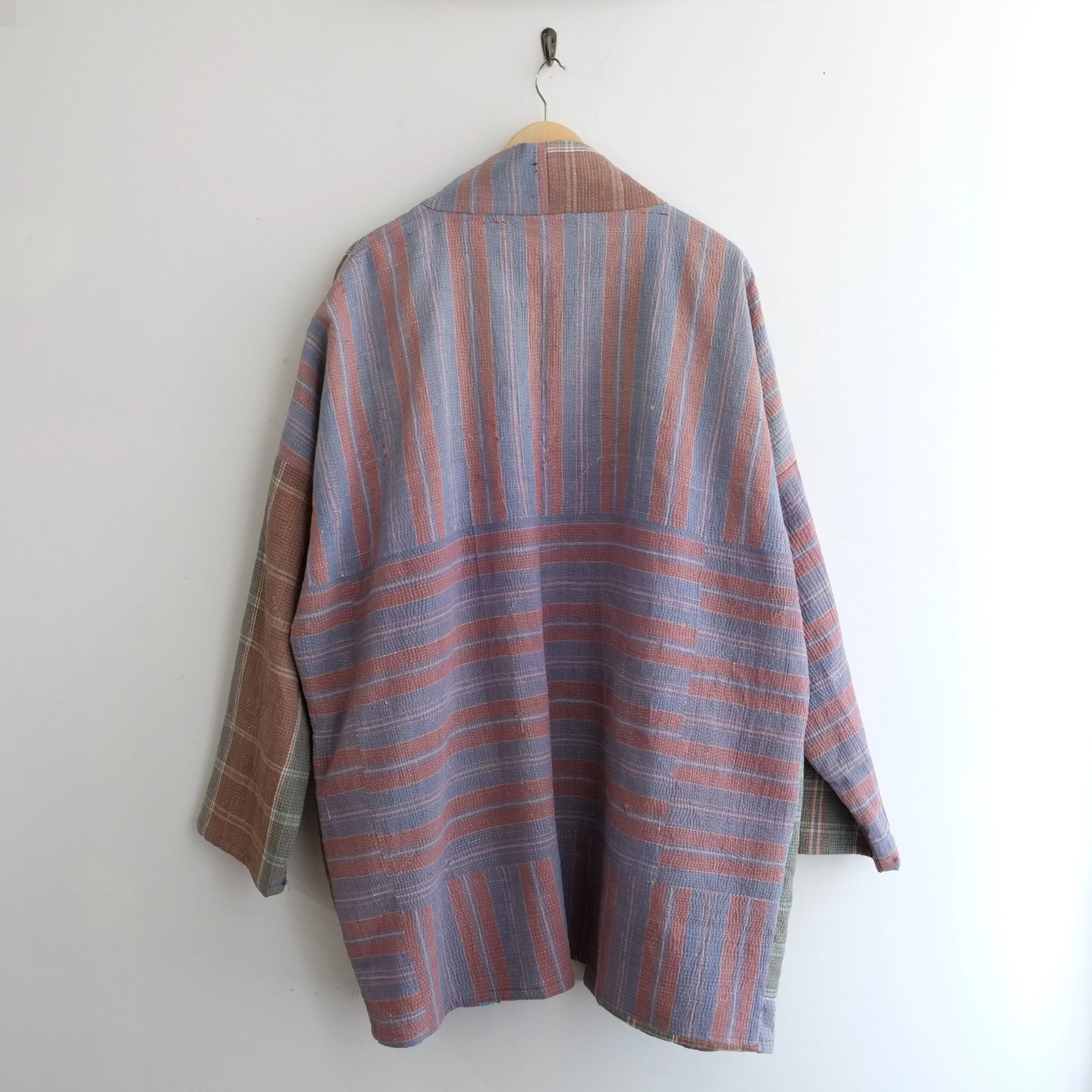 XL Lavender and Blue Plaid Anoushka Jacket LL115